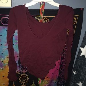 Maroon bodysuit